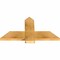 Ekena Millwork Eugene Rough Sawn Timber Gable Bracket, Western Red Cedar, 36"W x 19"H x 2"D x 6"F, 13/12 Pitch GBW036X19X0206EUG00RWR - alternate 2